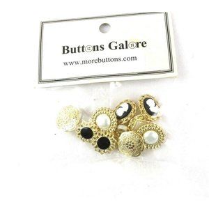 Buttons Galore Gold Cameo Victorian Look Craft